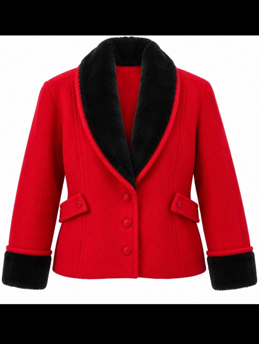 Womens Vintage Spanner Wool Jacket Cardigan Red Size Large Cottagecore